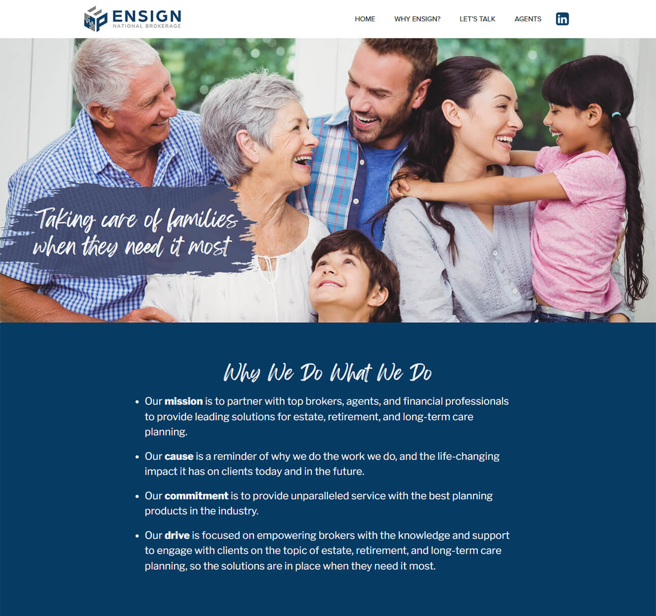 ensign brokerage partners home