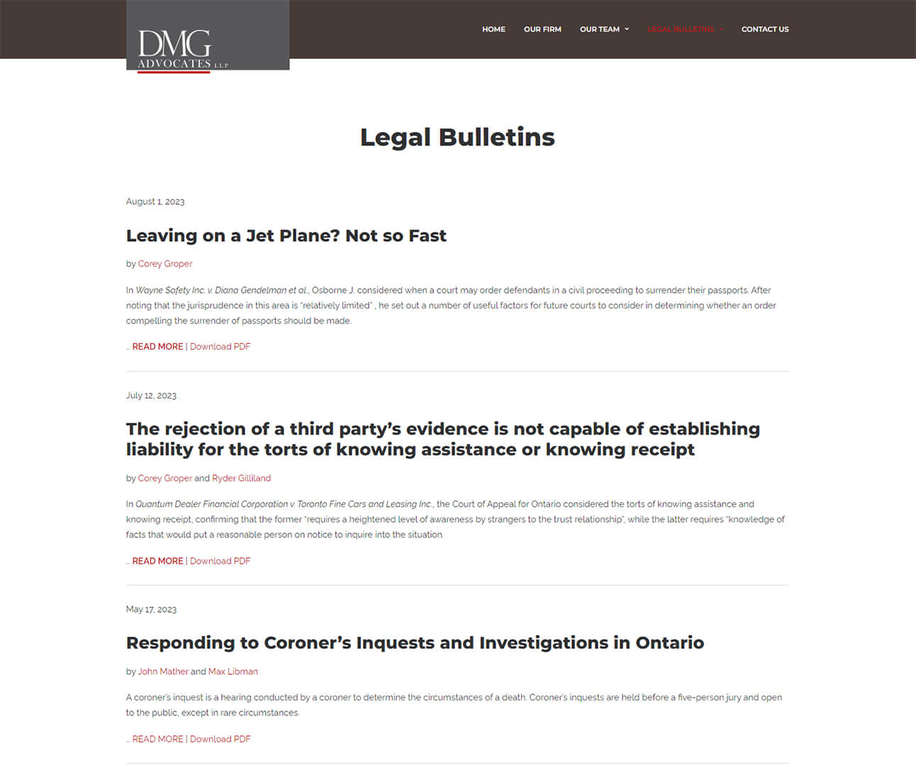 legal page