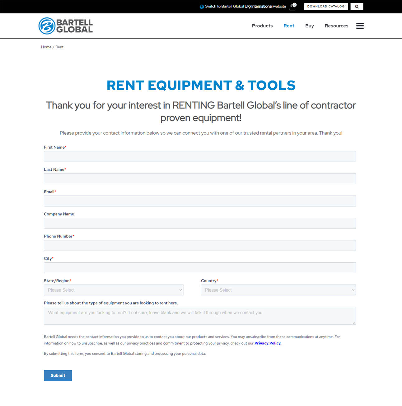 rent page