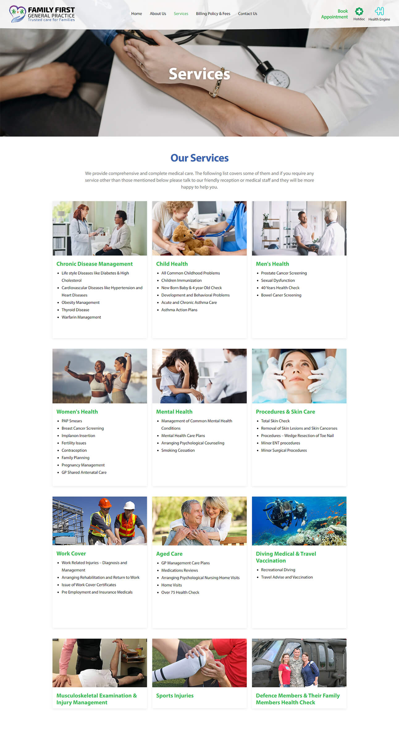 service page